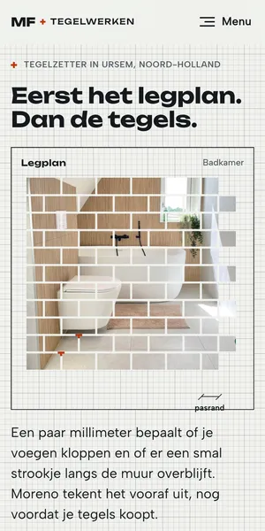 De website van MF Tegelwerken