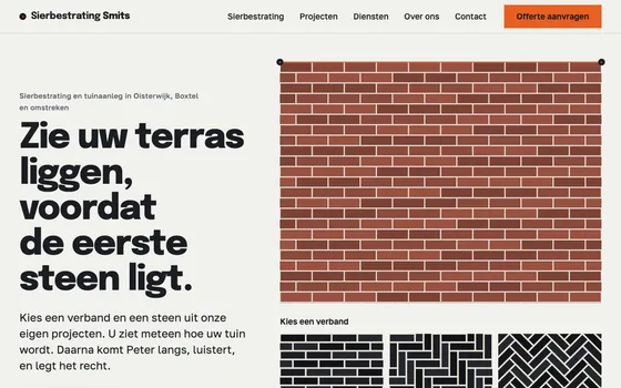 De website van Sierbestrating Smits